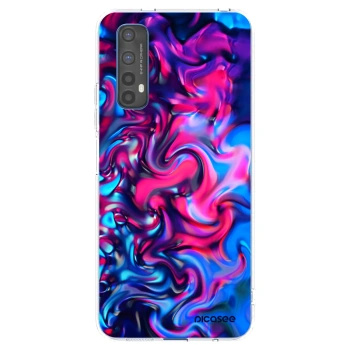 Picasee átlátszó szilikon tok az alábbi mobiltelefonokra Realme 7 - Redlight