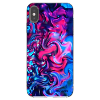 Picasee átlátszó szilikon tok az alábbi mobiltelefonokra Apple iPhone XS Max - Redlight