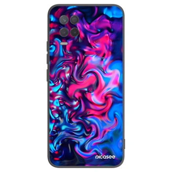 Picasee fekete szilikon tok az alábbi mobiltelefonokra Realme 8 5G - Redlight