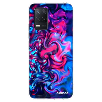 Picasee átlátszó szilikon tok az alábbi mobiltelefonokra Realme 8 5G - Redlight