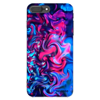 Picasee átlátszó szilikon tok az alábbi mobiltelefonokra Apple iPhone 7 Plus - Redlight