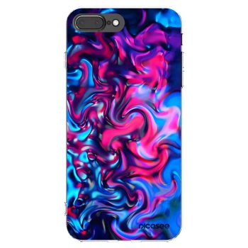 Picasee átlátszó szilikon tok az alábbi mobiltelefonokra Apple iPhone 8 Plus - Redlight