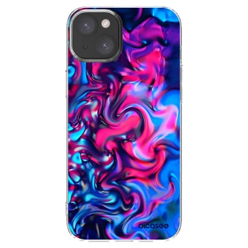 Picasee átlátszó szilikon tok az alábbi mobiltelefonokra Apple iPhone 15 Plus - Redlight