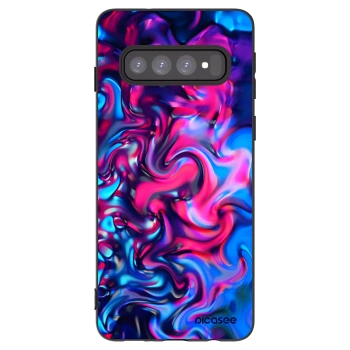 Picasee fekete szilikon tok az alábbi mobiltelefonokra Samsung Galaxy S10 G973 - Redlight
