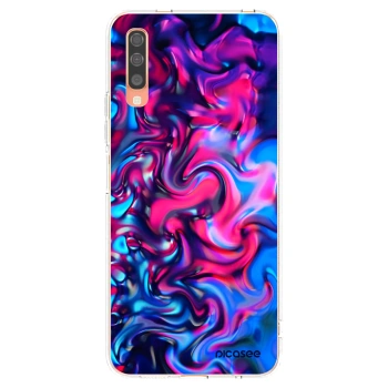 Picasee átlátszó szilikon tok az alábbi mobiltelefonokra Samsung Galaxy A70 A705F - Redlight