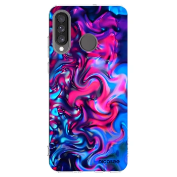 Picasee átlátszó szilikon tok az alábbi mobiltelefonokra Huawei P30 Lite - Redlight
