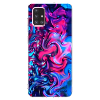 Picasee átlátszó szilikon tok az alábbi mobiltelefonokra Samsung Galaxy A71 A715F - Redlight