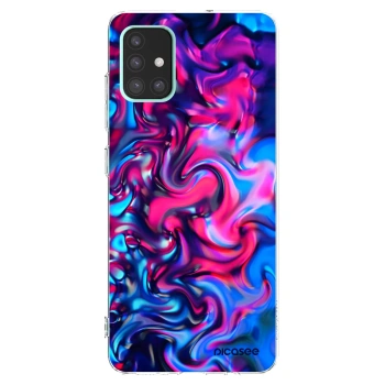 Picasee átlátszó szilikon tok az alábbi mobiltelefonokra Samsung Galaxy A51 A515F - Redlight