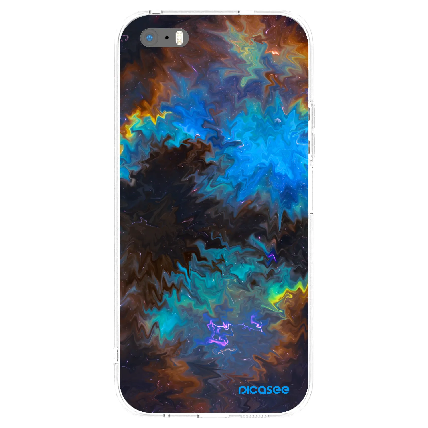 Picasee átlátszó szilikon tok az alábbi mobiltelefonokra Apple iPhone 5/5S/SE - Space