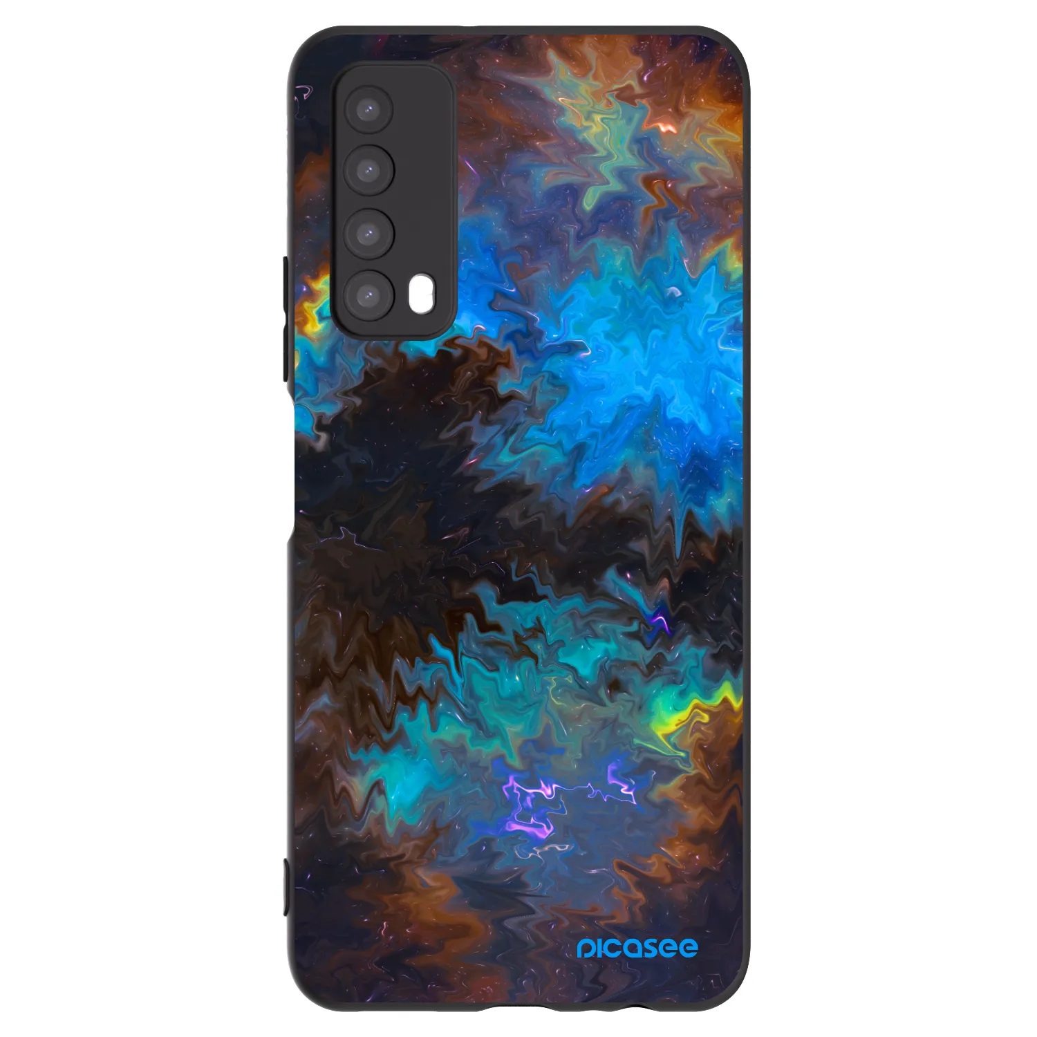 Picasee fekete szilikon tok az alábbi mobiltelefonokra Huawei P Smart 2021 - Space