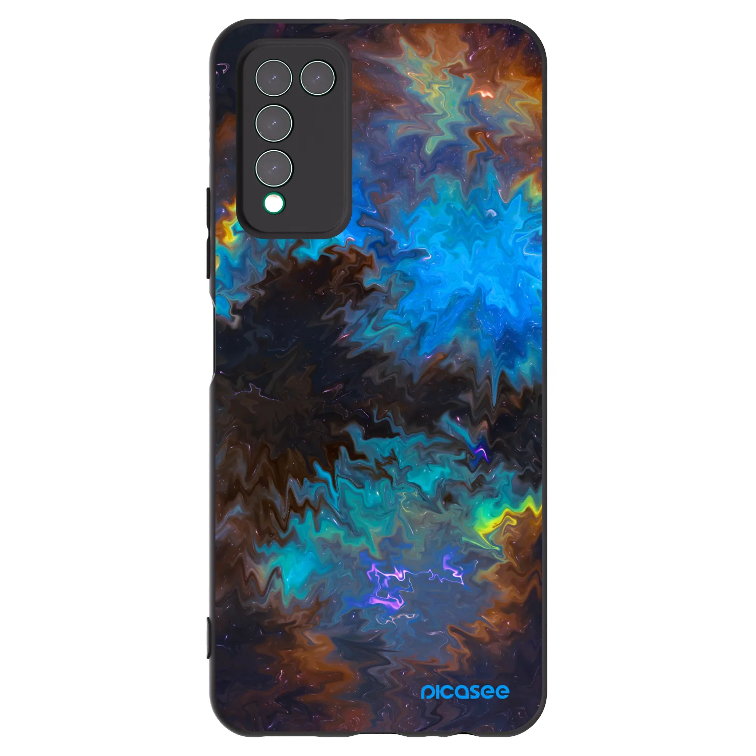 Picasee fekete szilikon tok az alábbi mobiltelefonokra Honor 10X Lite - Space