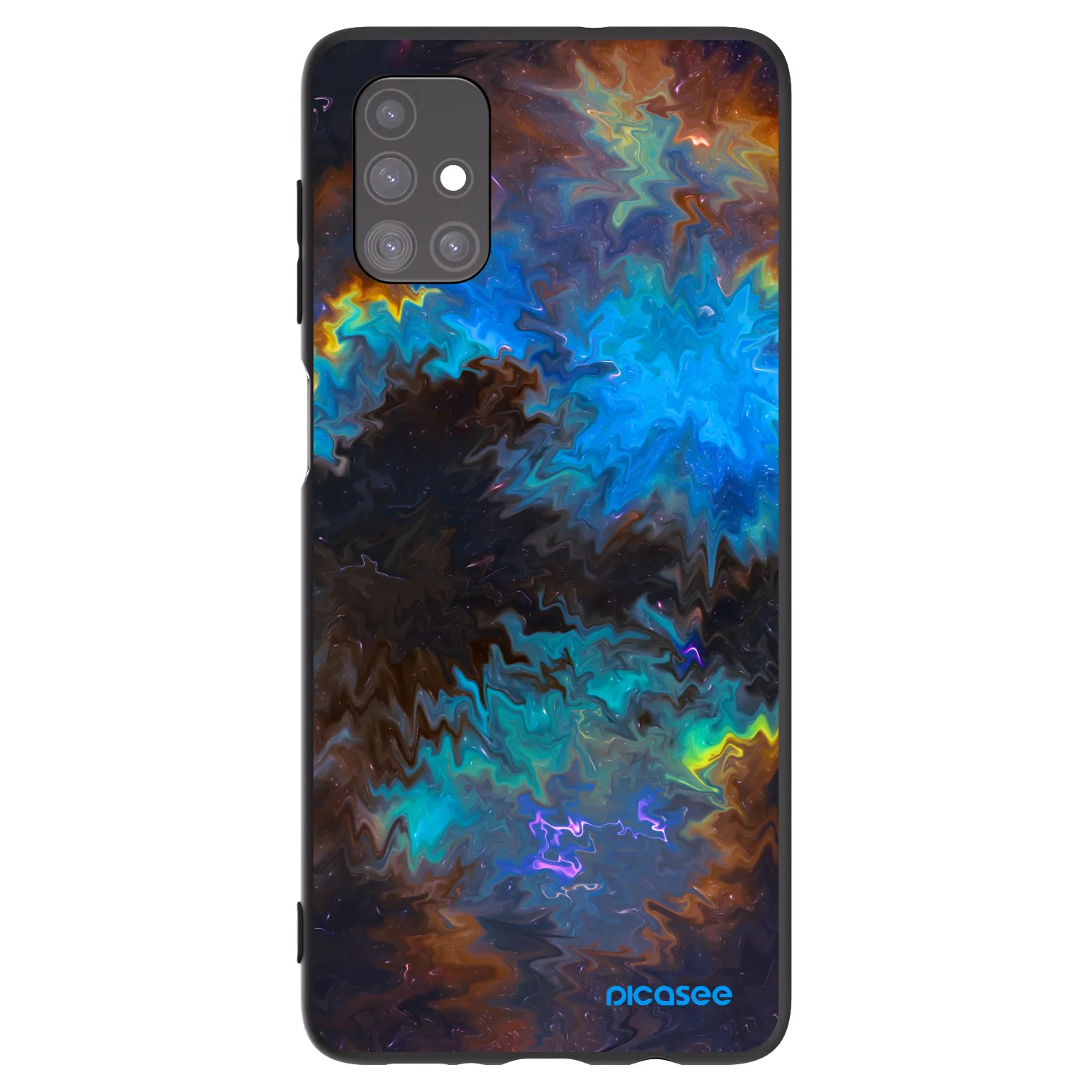 Picasee fekete szilikon tok az alábbi mobiltelefonokra Samsung Galaxy M51 M515F - Space