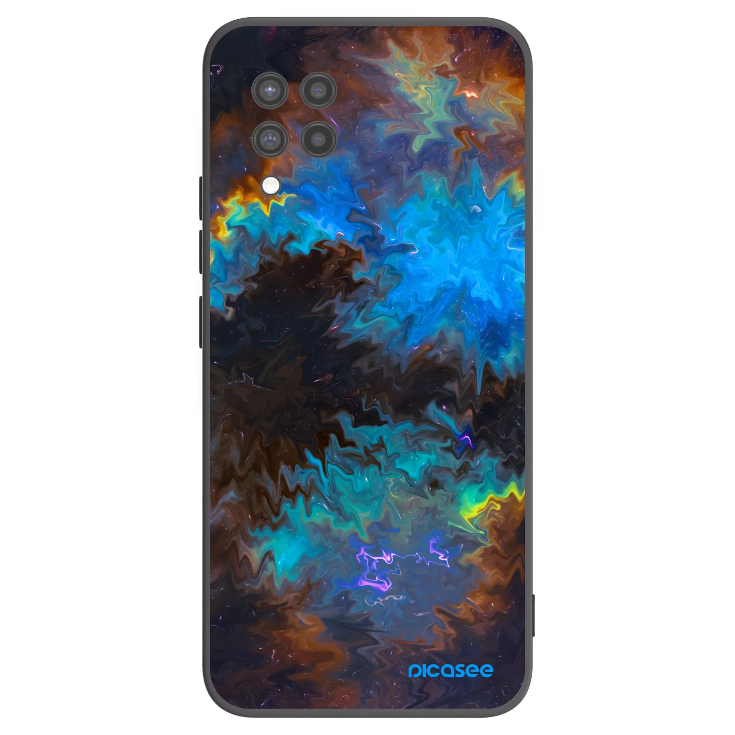 Picasee fekete szilikon tok az alábbi mobiltelefonokra Samsung Galaxy A42 A426B - Space