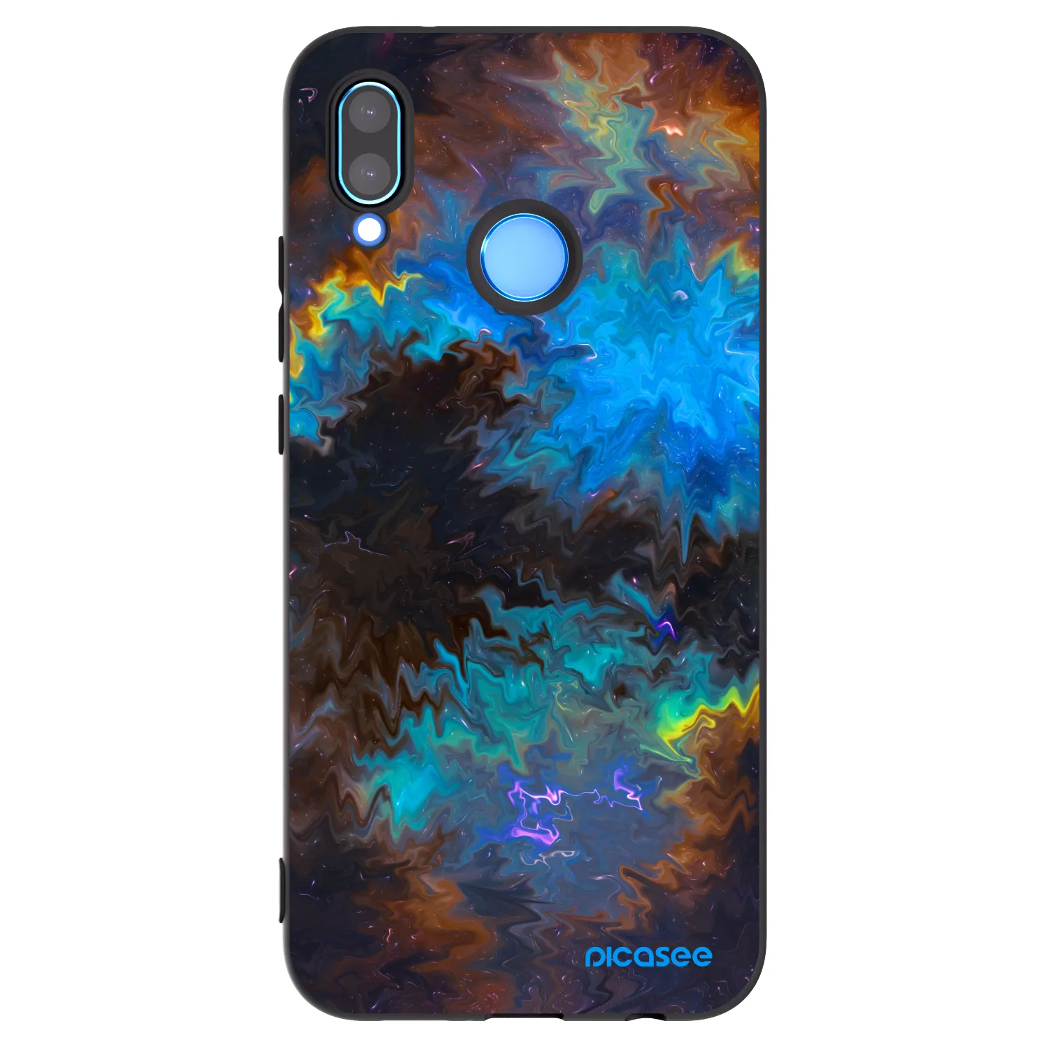 Picasee fekete szilikon tok az alábbi mobiltelefonokra Huawei P20 Lite - Space