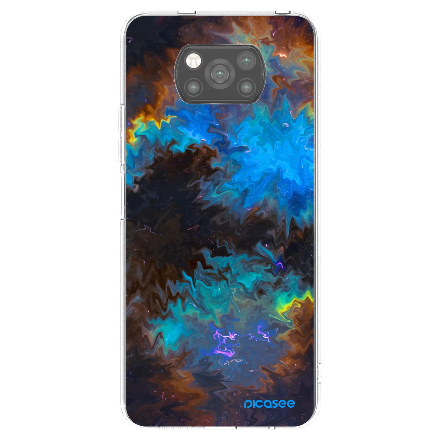 Picasee fekete szilikon tok az alábbi mobiltelefonokra Xiaomi Poco X3 Pro - Space