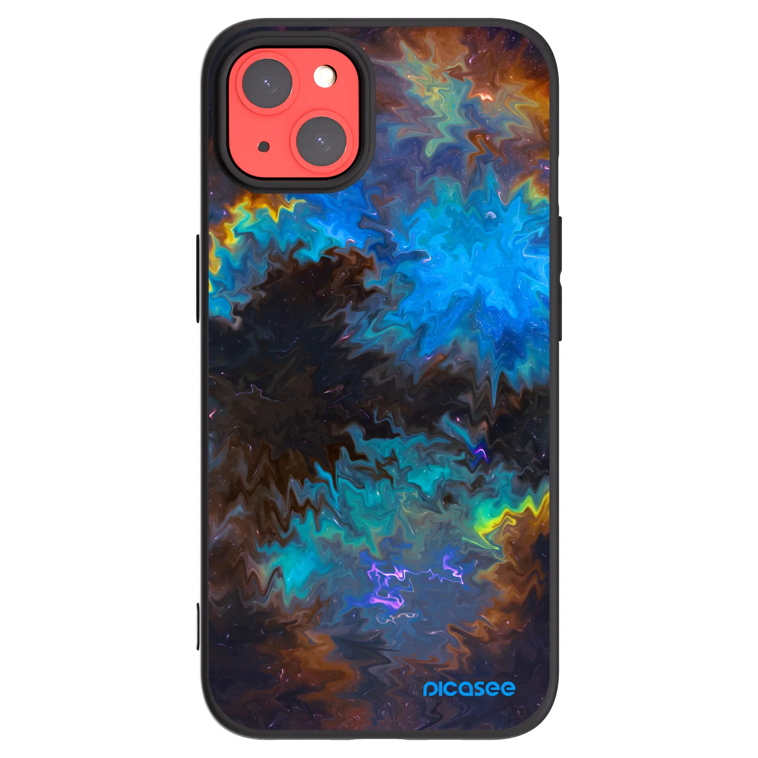 Picasee fekete szilikon tok az alábbi mobiltelefonokra Apple iPhone 13 - Space