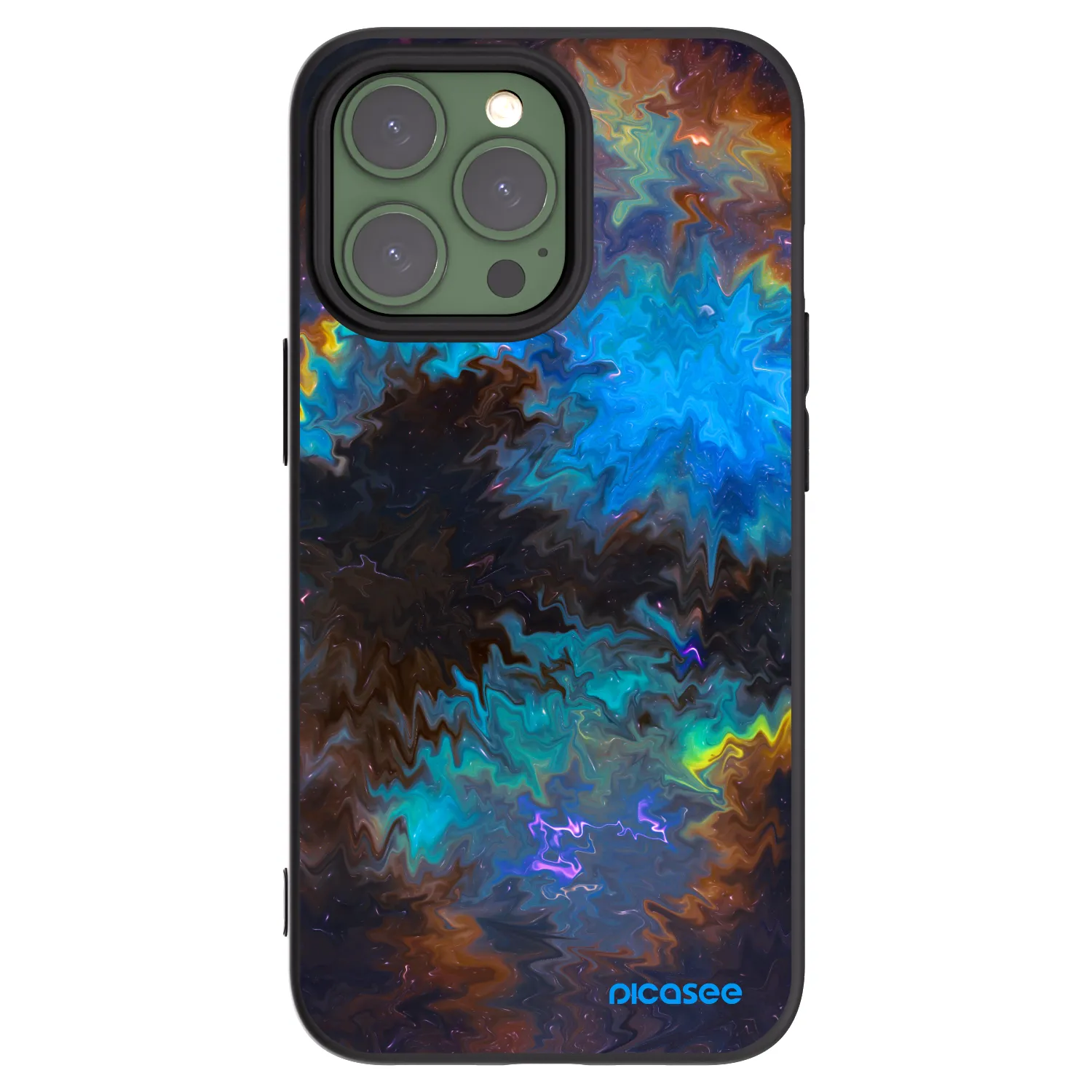 Picasee fekete szilikon tok az alábbi mobiltelefonokra Apple iPhone 13 Pro - Space
