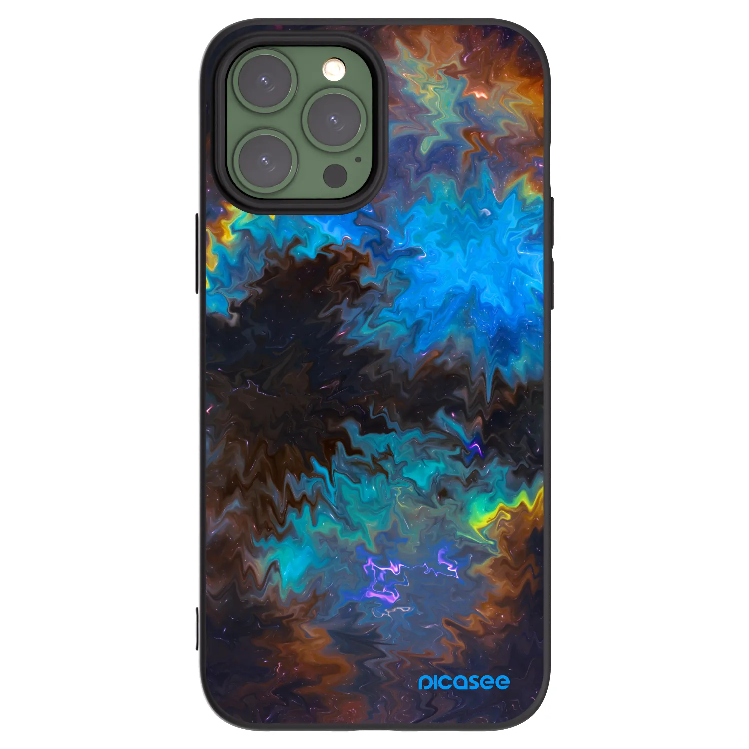 Picasee fekete szilikon tok az alábbi mobiltelefonokra Apple iPhone 13 Pro Max - Space
