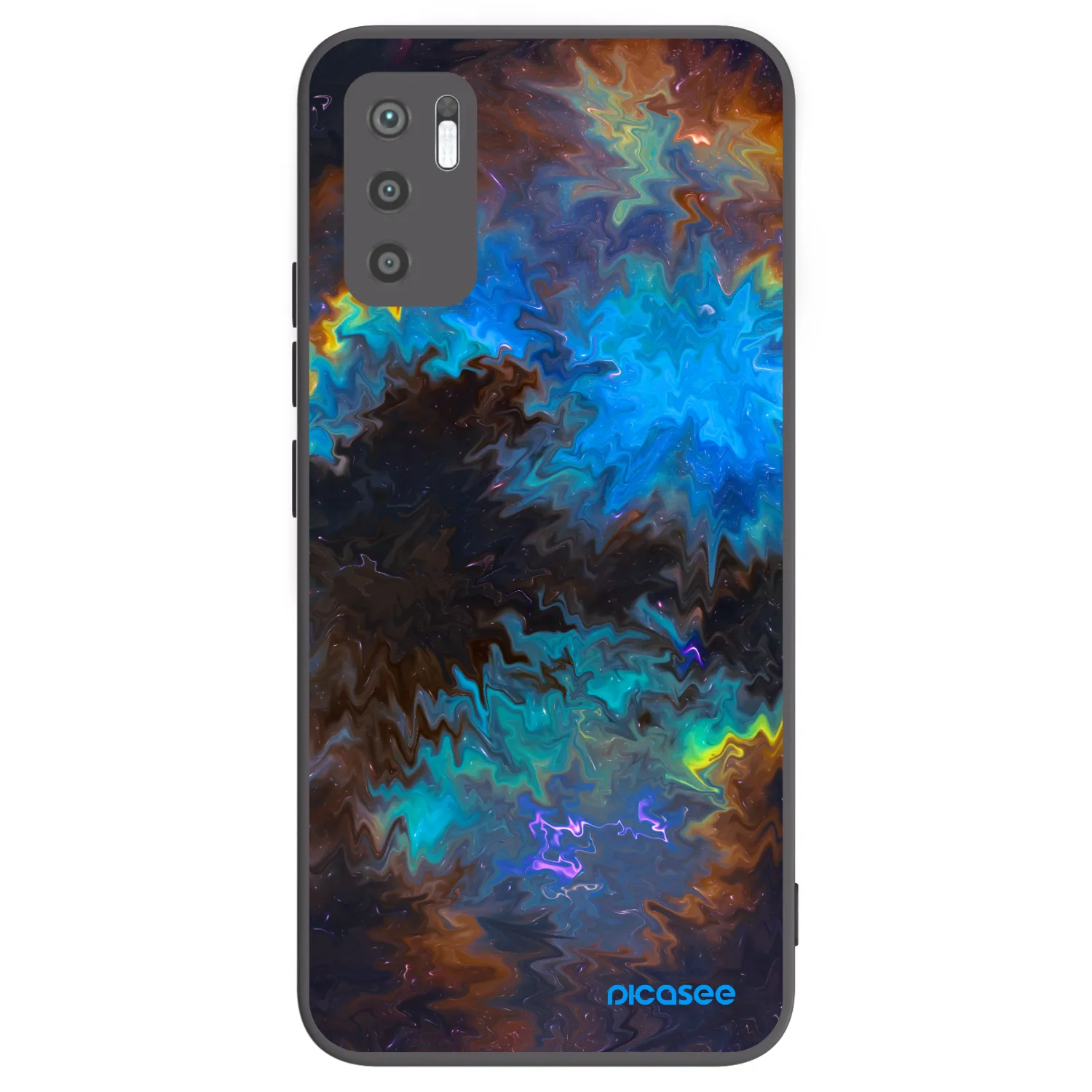 Picasee fekete szilikon tok az alábbi mobiltelefonokra Xiaomi Redmi Note 10 5G - Space