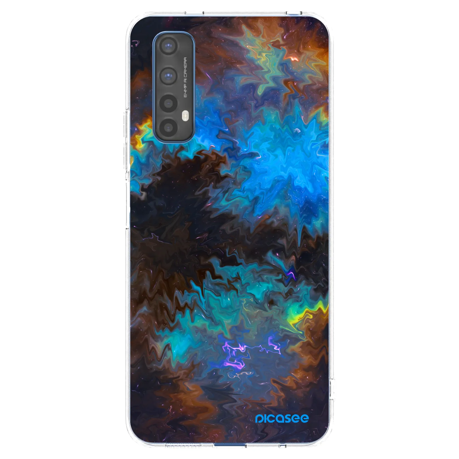 Picasee átlátszó szilikon tok az alábbi mobiltelefonokra Realme 7 - Space