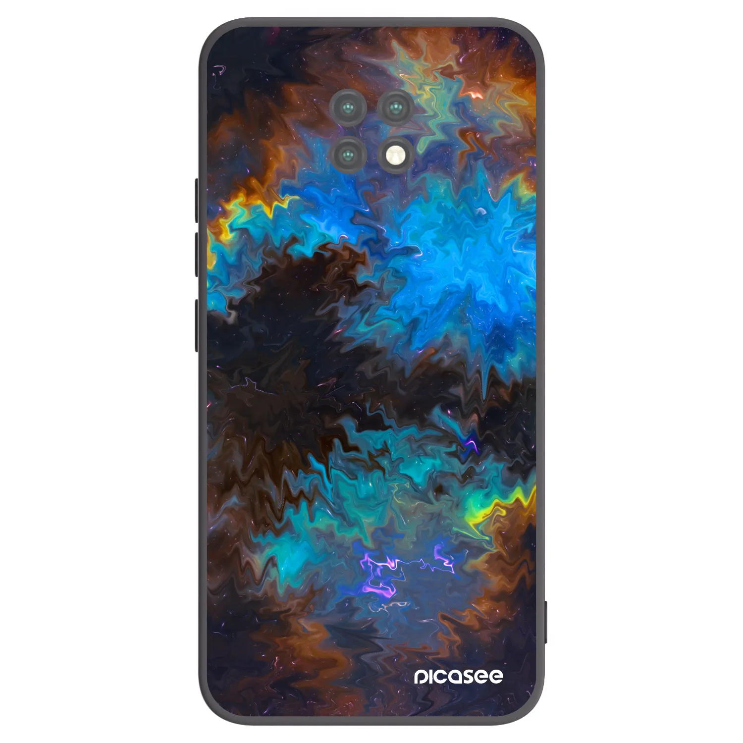 Picasee fekete szilikon tok az alábbi mobiltelefonokra Xiaomi Redmi Note 9T - Space