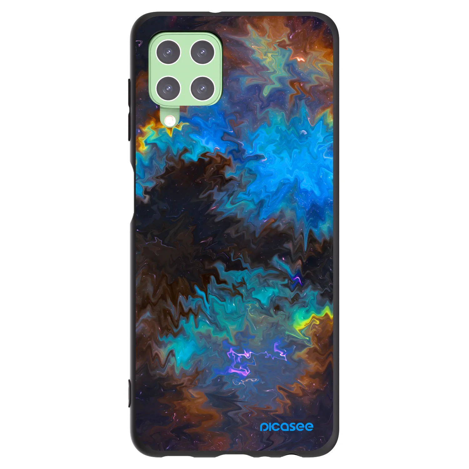 Picasee fekete szilikon tok az alábbi mobiltelefonokra Samsung Galaxy A22 A225F 4G - Space