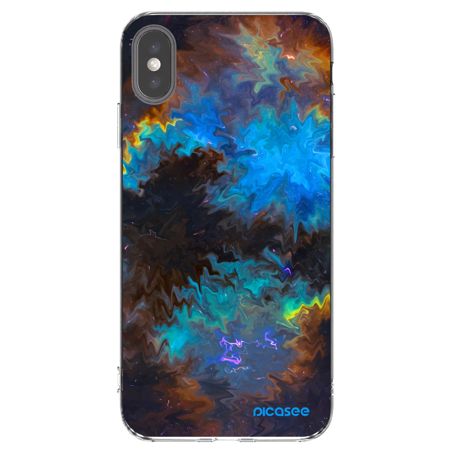 Picasee átlátszó szilikon tok az alábbi mobiltelefonokra Apple iPhone XS Max - Space