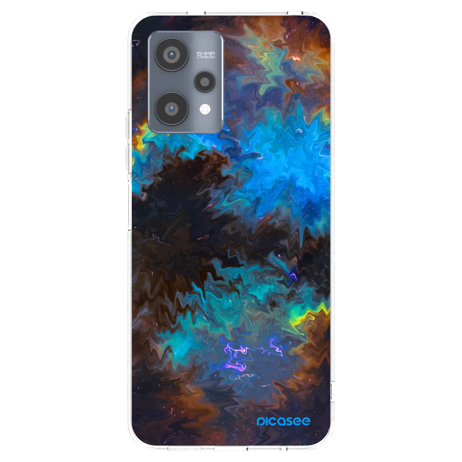 Picasee átlátszó szilikon tok az alábbi mobiltelefonokra Realme 9 Pro 5G - Space