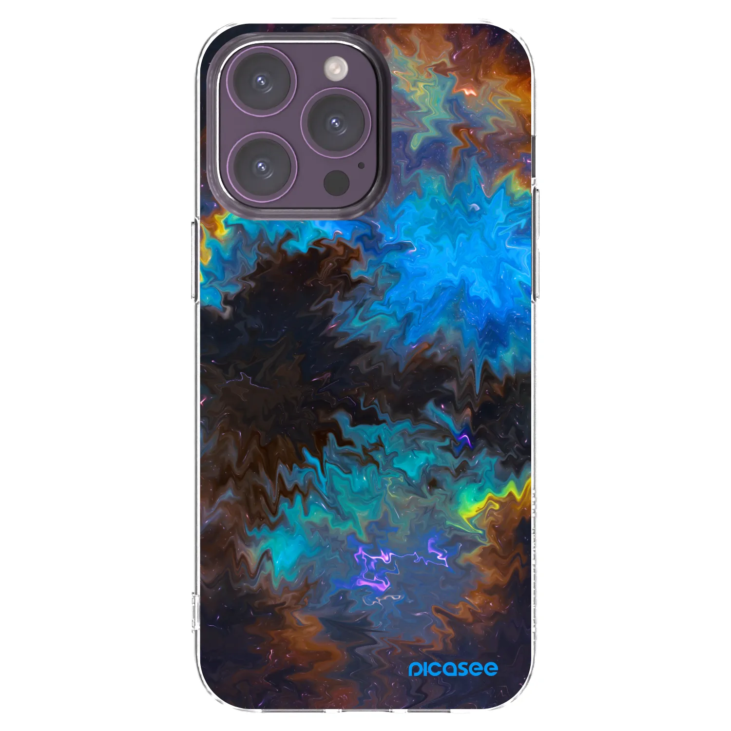 Picasee átlátszó szilikon tok az alábbi mobiltelefonokra Apple iPhone 14 Pro Max - Space