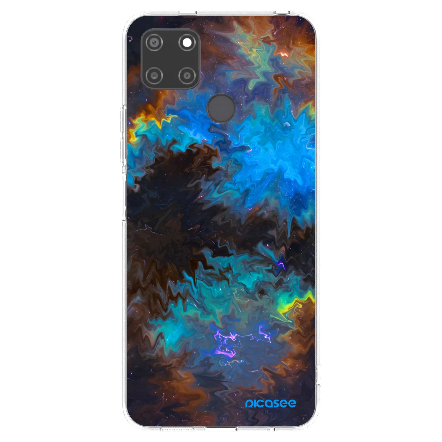 Picasee átlátszó szilikon tok az alábbi mobiltelefonokra Realme C21Y - Space