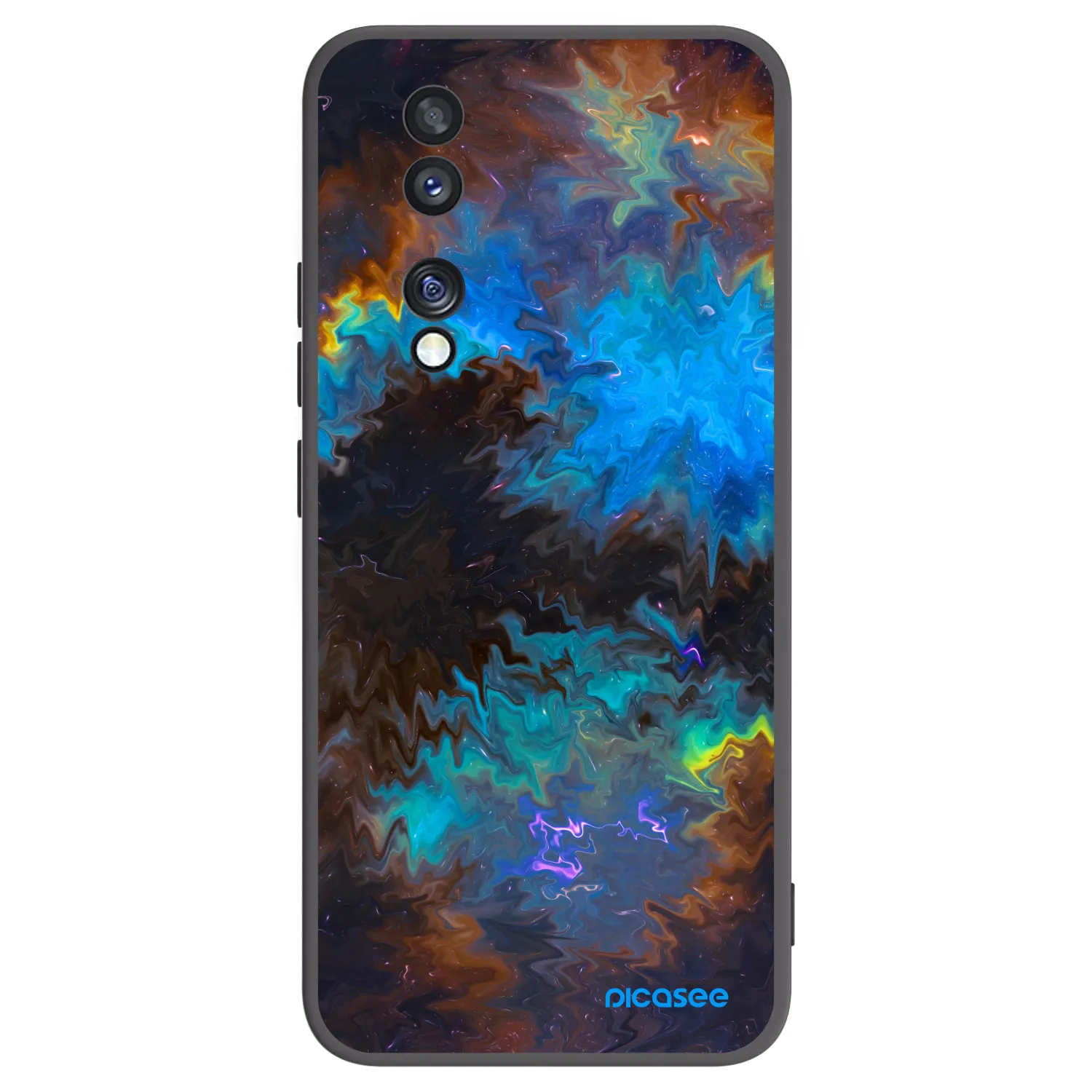 Picasee fekete szilikon tok az alábbi mobiltelefonokra Honor 70 - Space
