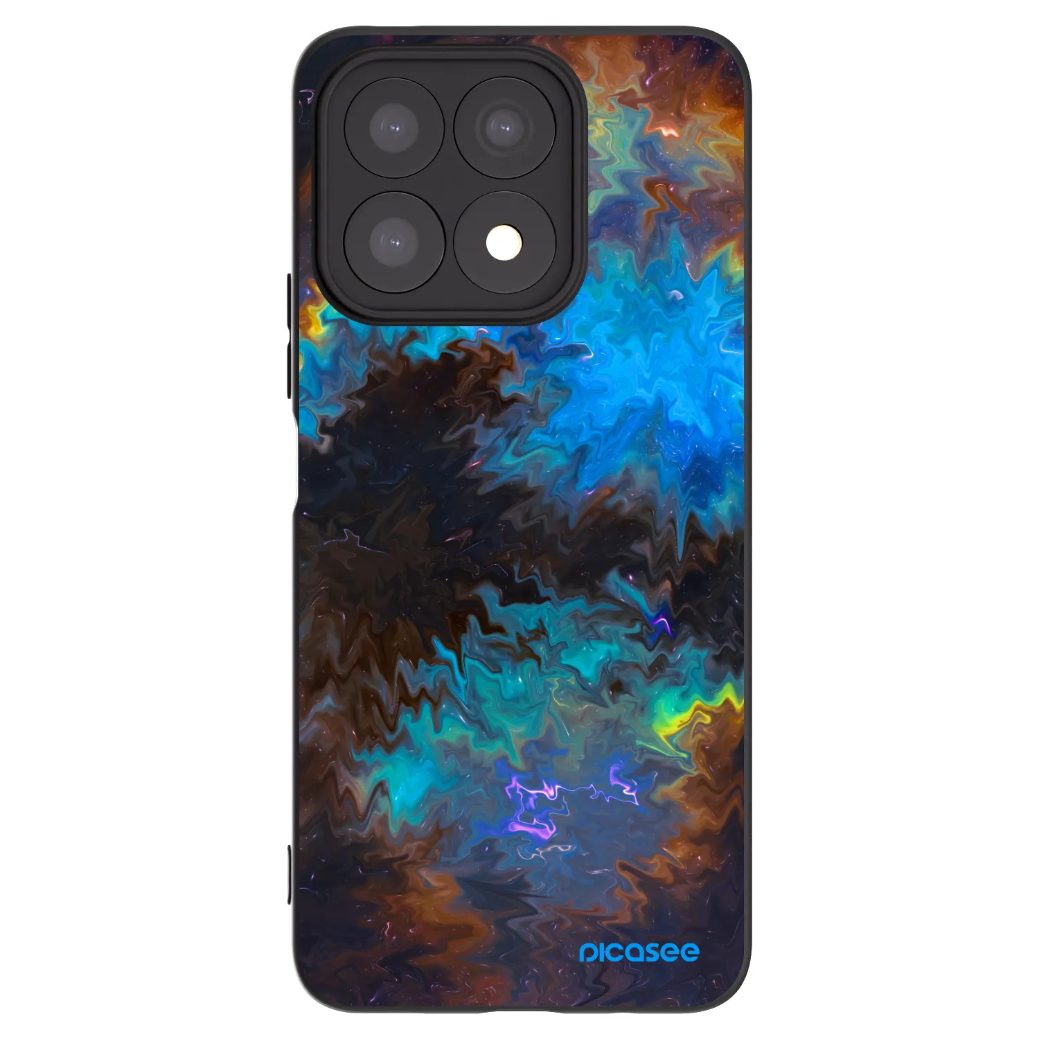 Picasee fekete szilikon tok az alábbi mobiltelefonokra Honor X8a - Space