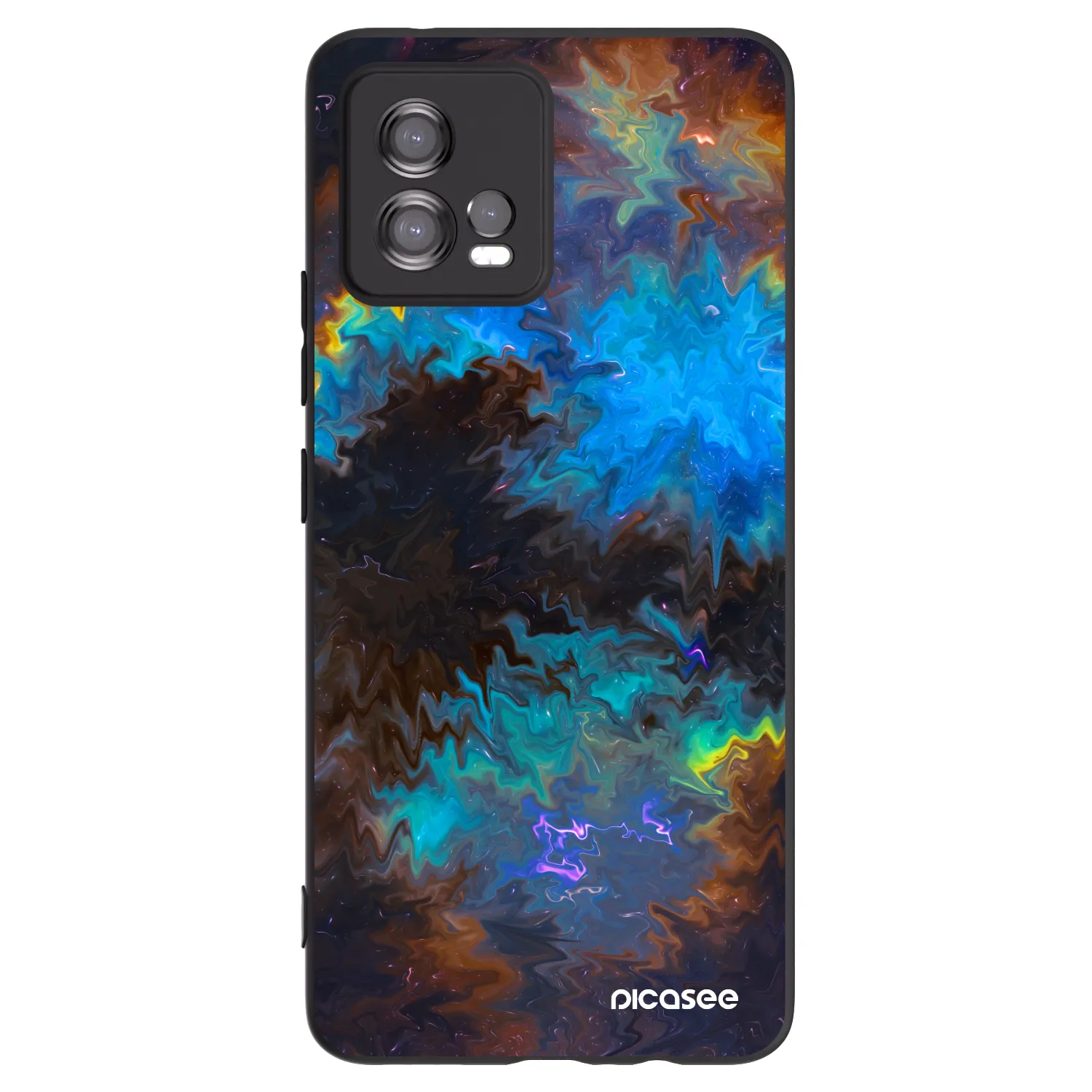 Picasee fekete szilikon tok az alábbi mobiltelefonokra Motorola Moto G72 - Space