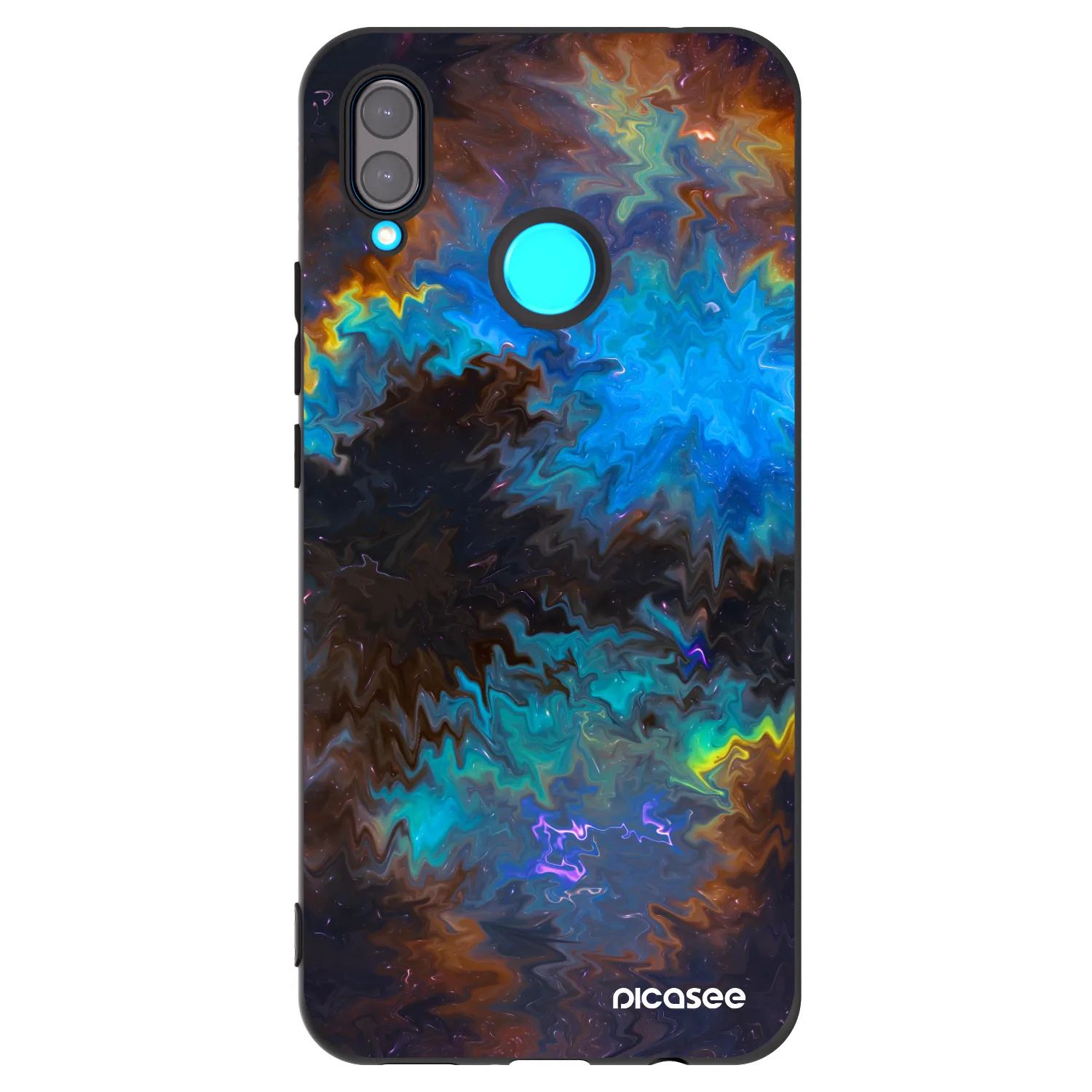 Picasee fekete szilikon tok az alábbi mobiltelefonokra Huawei Nova 3i - Space