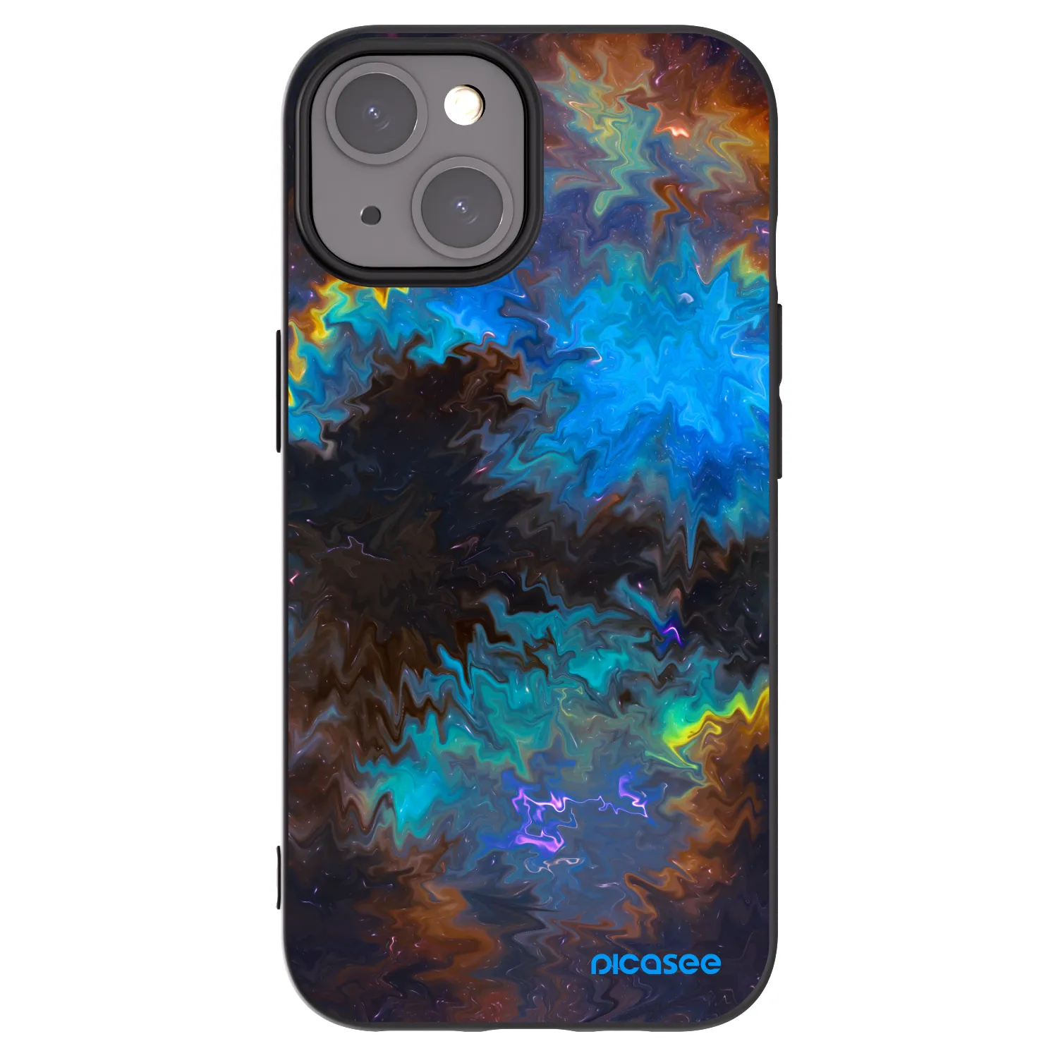 Picasee fekete szilikon tok az alábbi mobiltelefonokra Apple iPhone 15 - Space