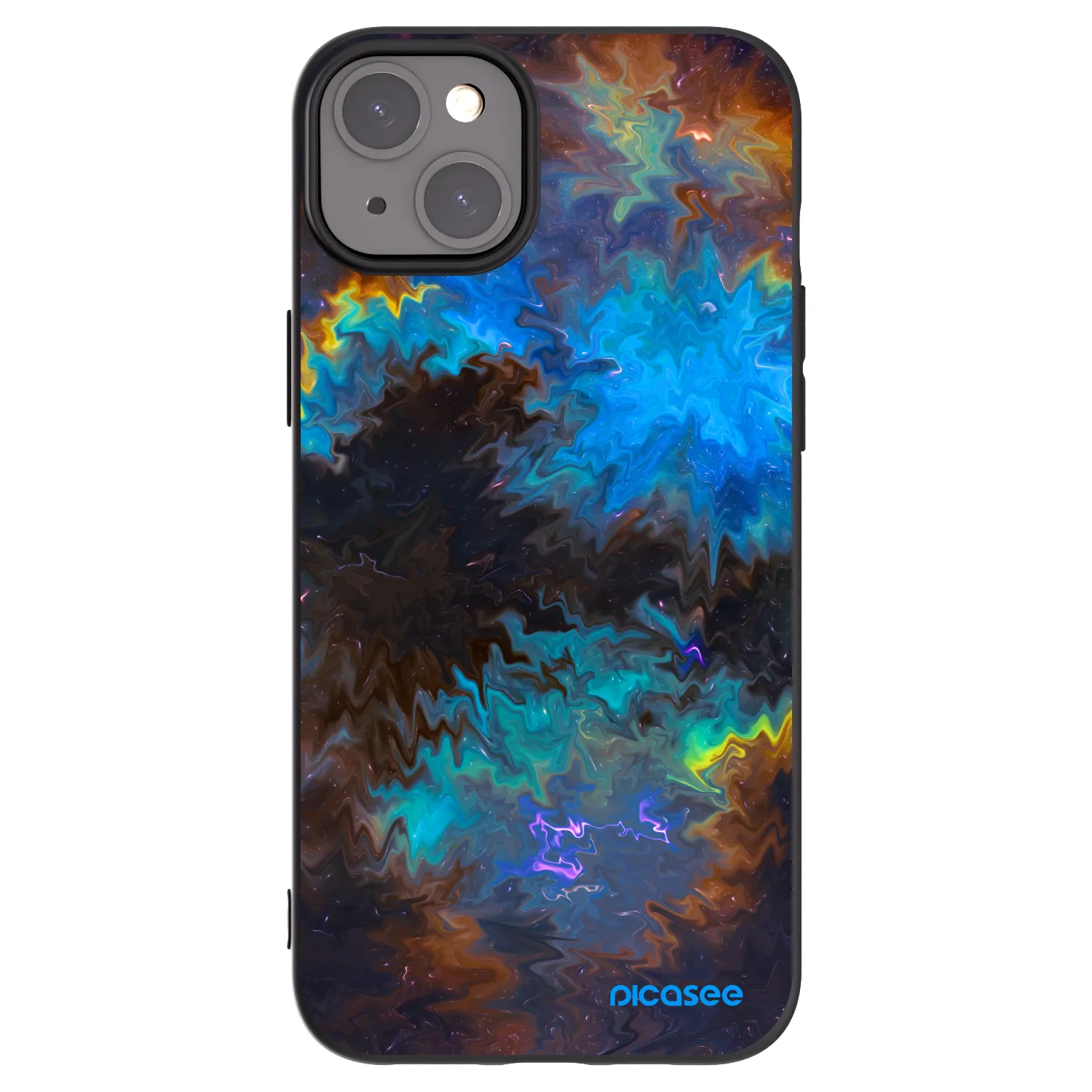 Picasee fekete szilikon tok az alábbi mobiltelefonokra Apple iPhone 15 Plus - Space