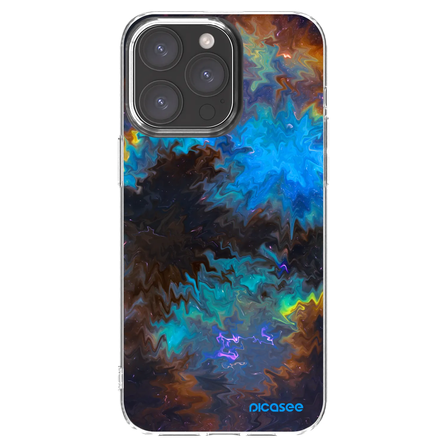 Picasee átlátszó szilikon tok az alábbi mobiltelefonokra Apple iPhone 15 Pro Max - Space