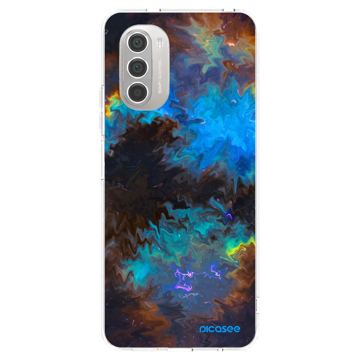 Picasee átlátszó szilikon tok az alábbi mobiltelefonokra Motorola Moto G51 - Space
