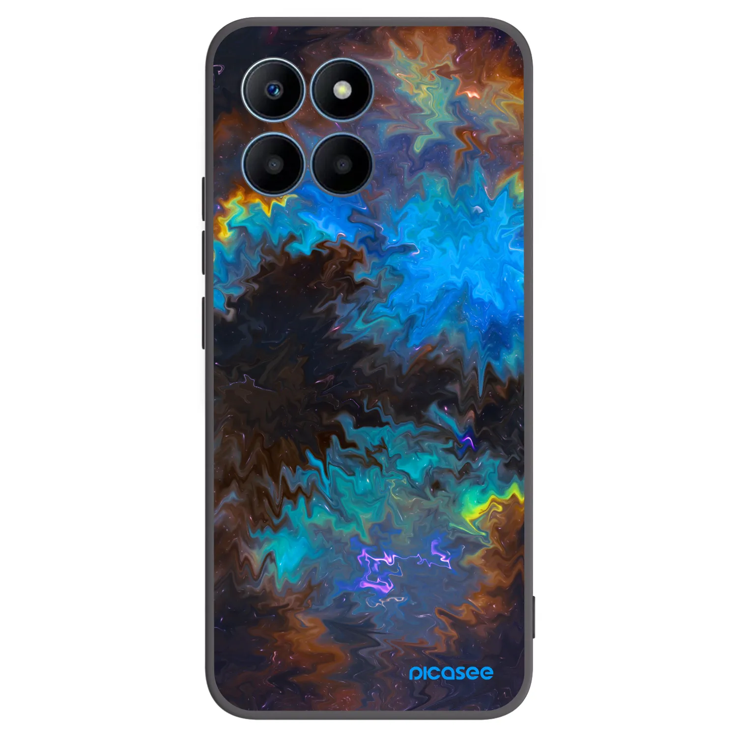Picasee fekete szilikon tok az alábbi mobiltelefonokra Honor 70 Lite - Space