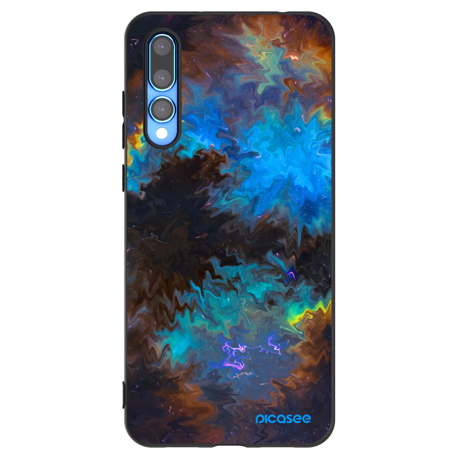 Picasee fekete szilikon tok az alábbi mobiltelefonokra Huawei P20 Pro - Space
