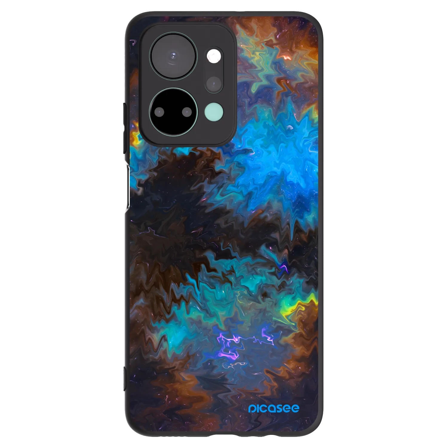 Picasee fekete szilikon tok az alábbi mobiltelefonokra Honor X7a - Space