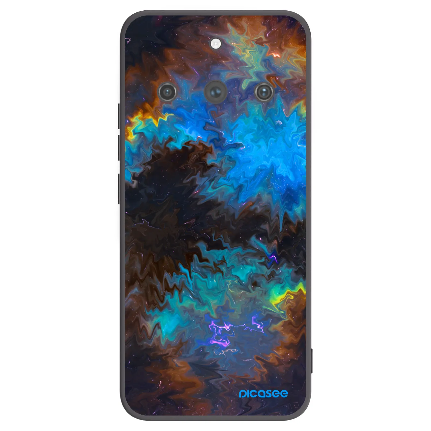 Picasee fekete szilikon tok az alábbi mobiltelefonokra Realme 11 Pro+ - Space