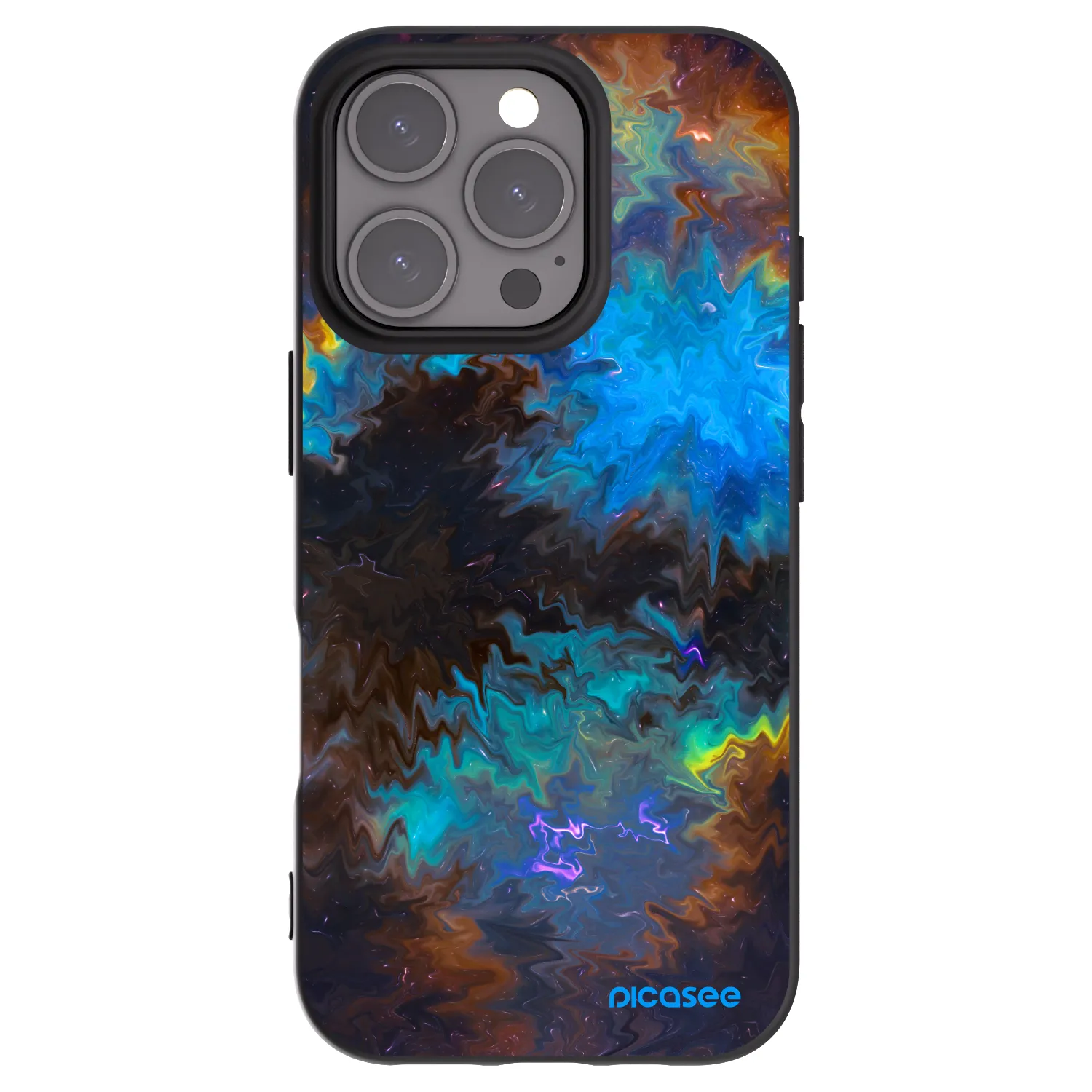 Picasee fekete szilikon tok az alábbi mobiltelefonokra Apple iPhone 16 Pro - Space