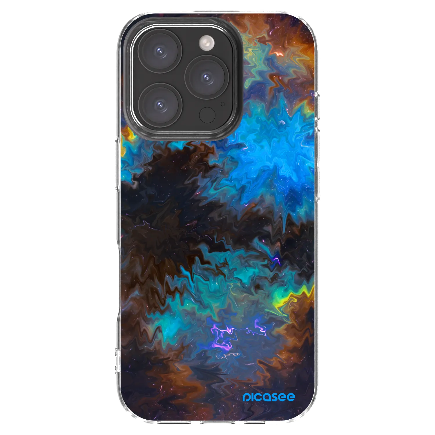 Picasee átlátszó szilikon tok az alábbi mobiltelefonokra Apple iPhone 16 Pro - Space