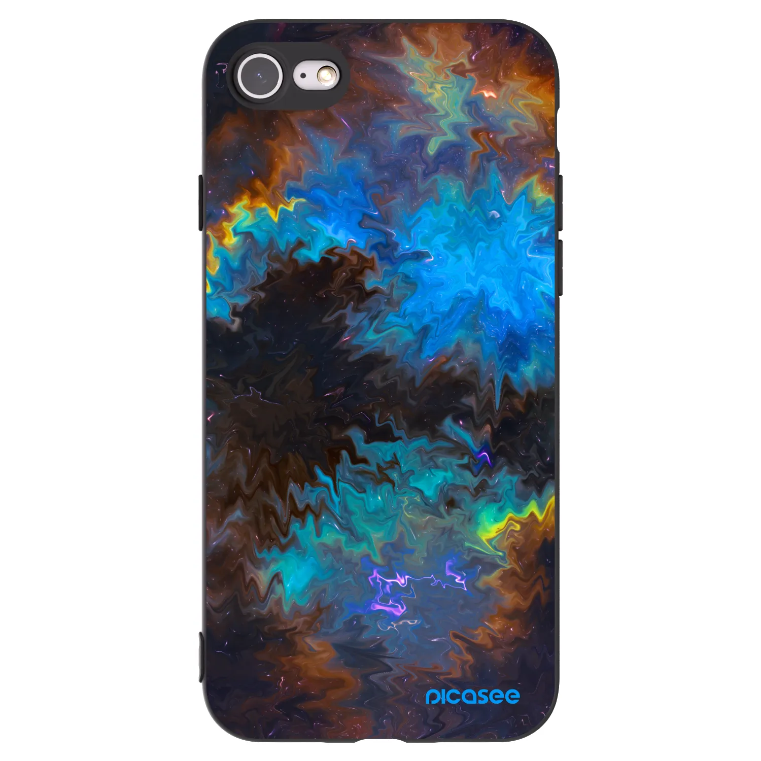 Picasee fekete szilikon tok az alábbi mobiltelefonokra Apple iPhone 8 - Space