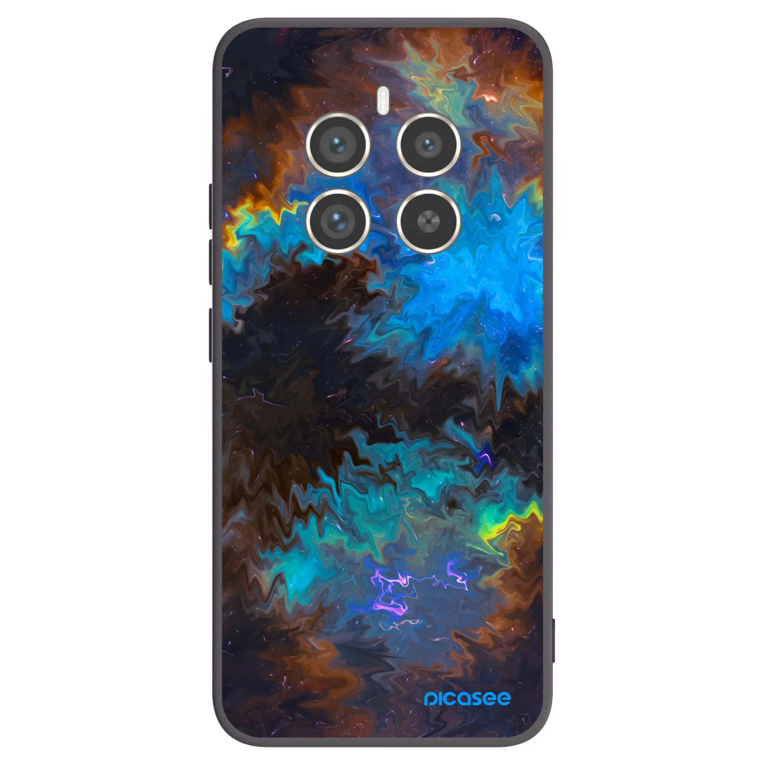 Picasee fekete szilikon tok az alábbi mobiltelefonokra Realme 12 Pro 5G - Space