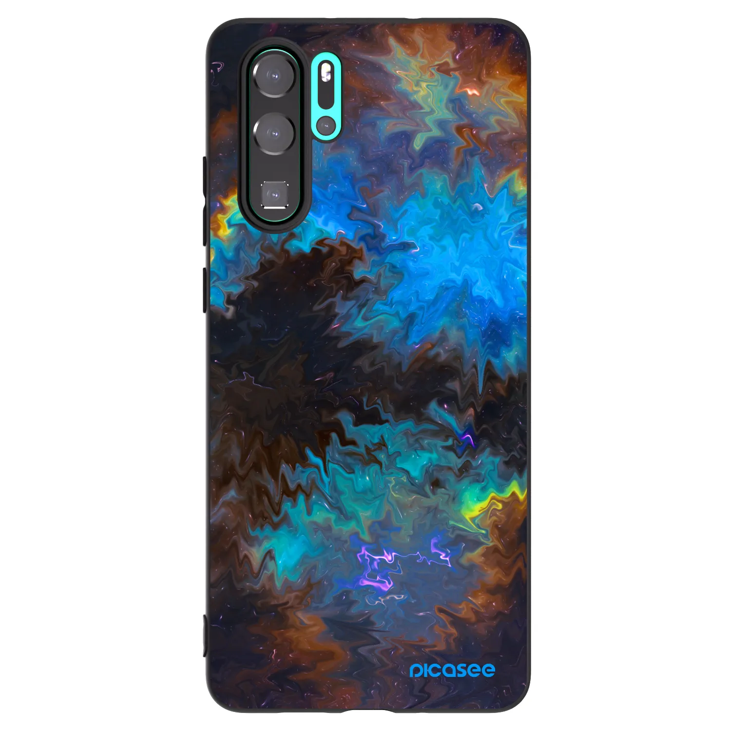 Picasee fekete szilikon tok az alábbi mobiltelefonokra Huawei P30 Pro - Space