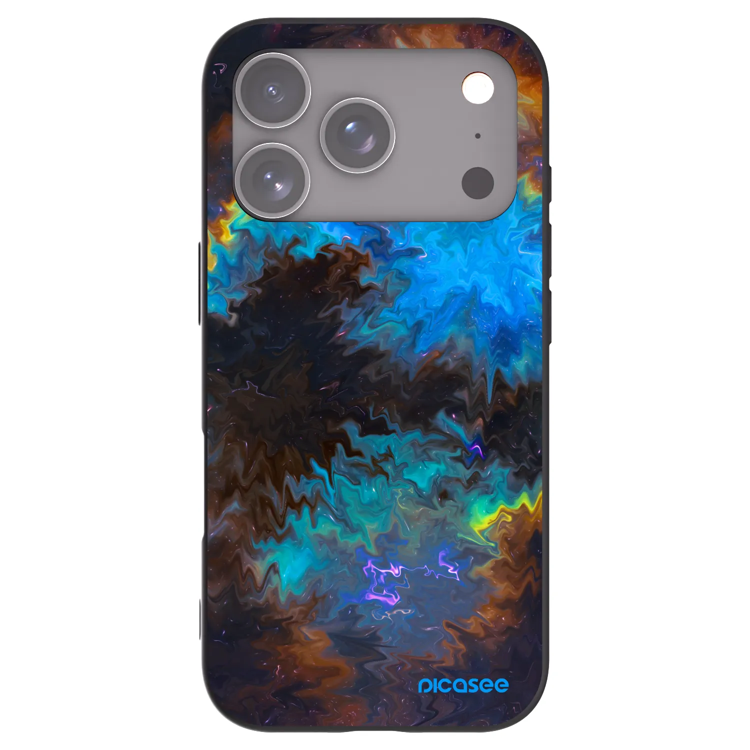 Picasee fekete szilikon tok az alábbi mobiltelefonokra Apple iPhone 17 Pro - Space