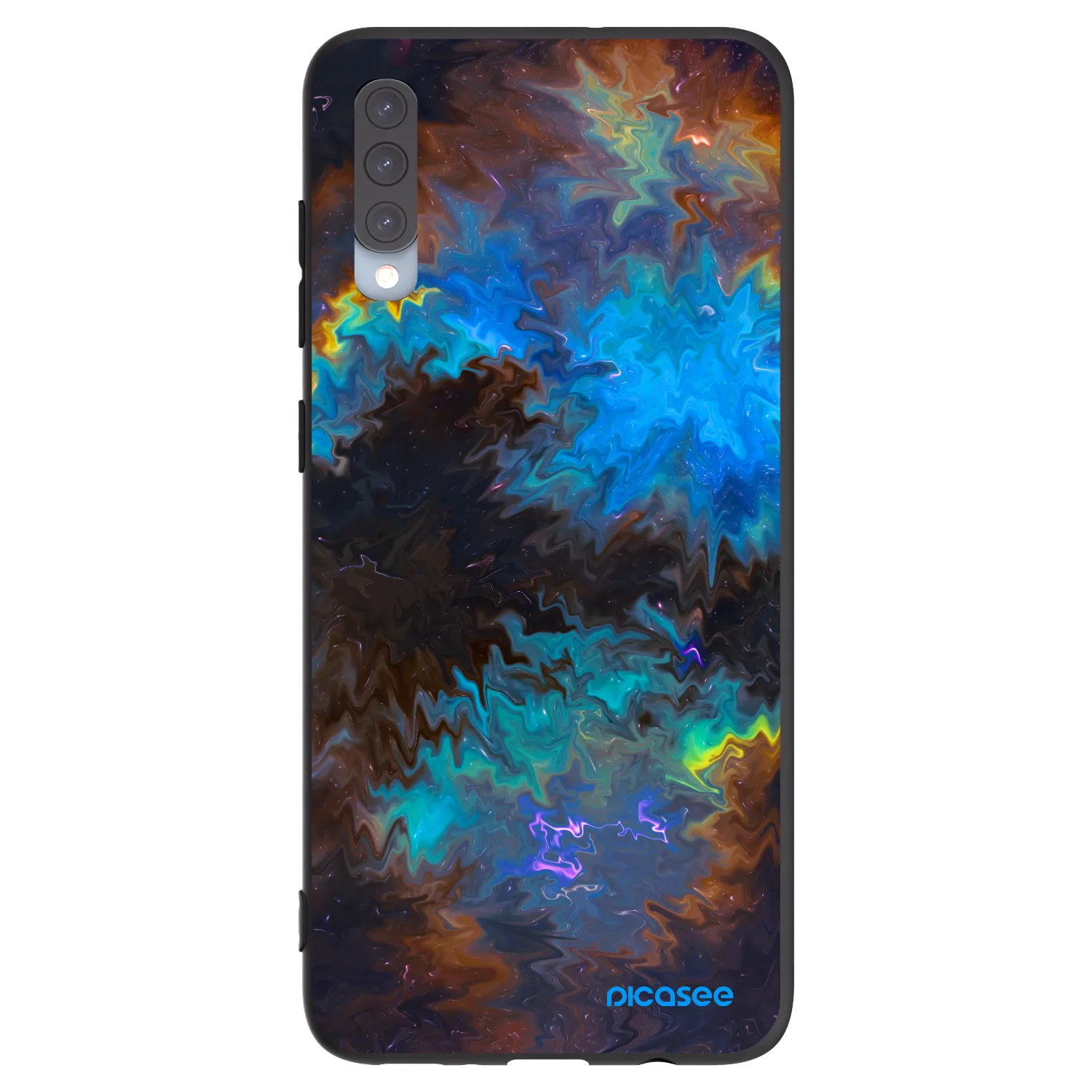 Picasee fekete szilikon tok az alábbi mobiltelefonokra Samsung Galaxy A70 A705F - Space