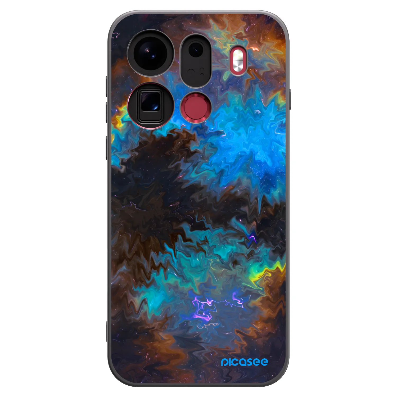Picasee fekete szilikon tok az alábbi mobiltelefonokra OPPO Find X9 Pro - Space